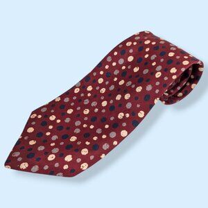 Vintage David Firenze 100% Silk Dotted Tie